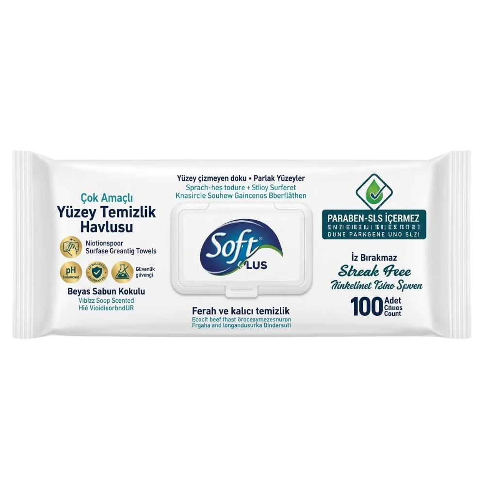 Softplus Yuzey Temız. Havlusu 100'lük Bey.sab.