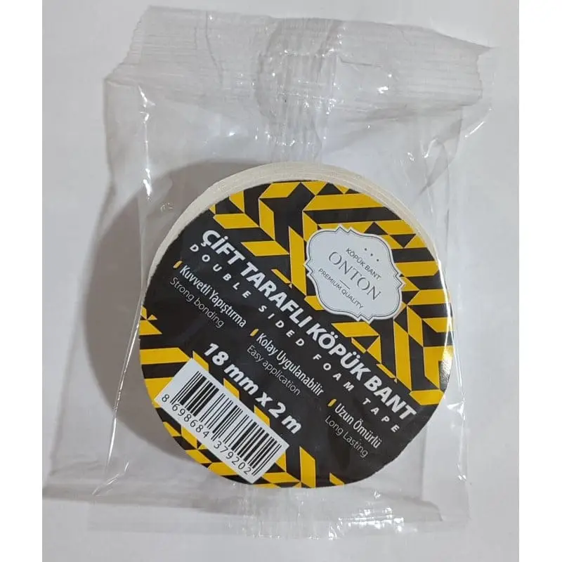 Onton Çift Taraflı Köpük Bant 18mmx2 Mt