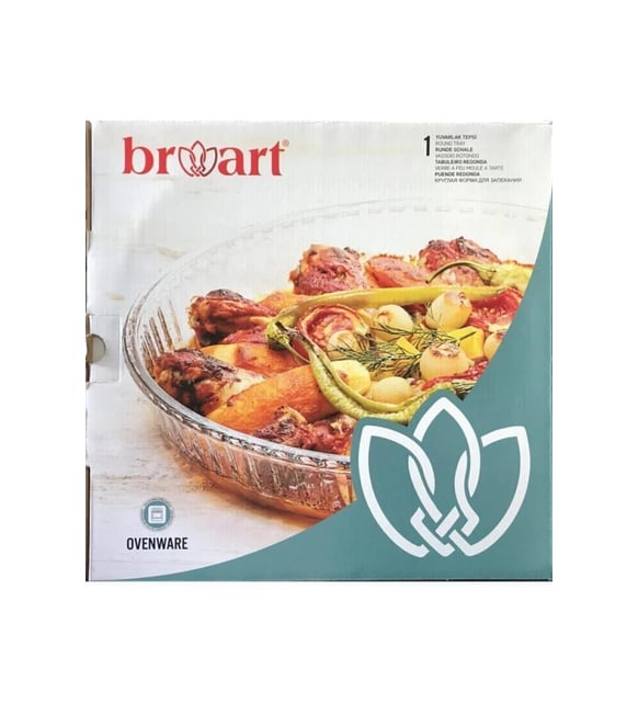 Br&Art 45014 Fırın Kabı Yuvarlak Büyük Optıklı