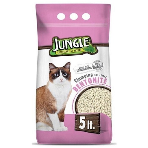 Jungle Bentonıt Kedı Kumu 5 Lt Ince Parfumlu