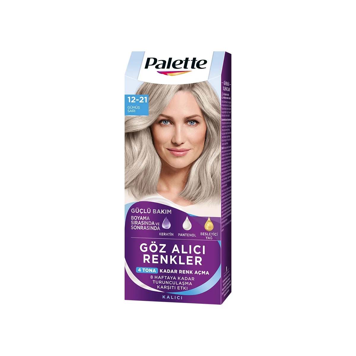 Palette Goz Alıcı Renkler 12-21 Gumus Sarı