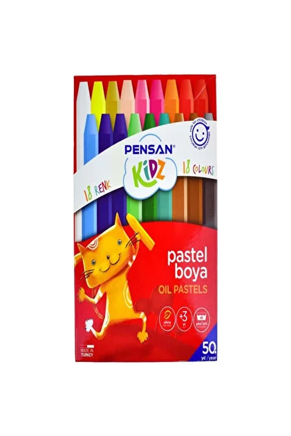 Pensan Kıdz Pastel Boya 18 Renk