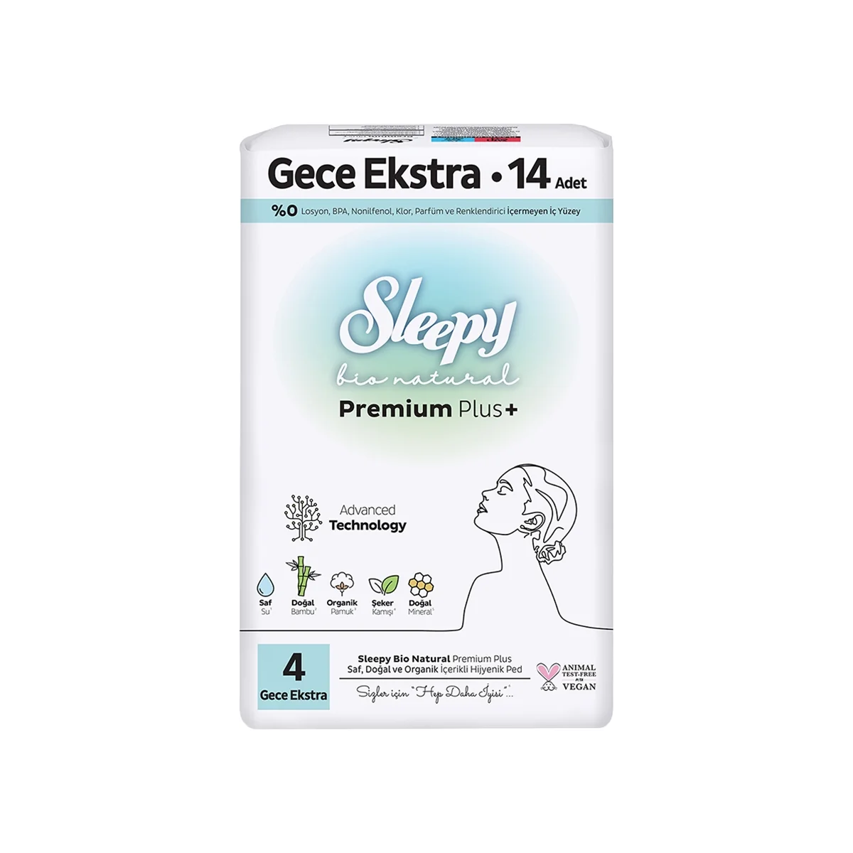Sleepy Ped Bıo Nat.prem.sup.eko Gece Eks.14'lü