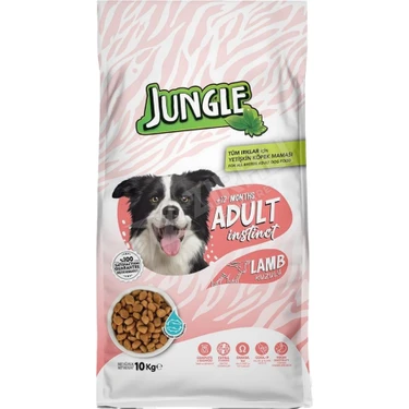 Jungle Kopek Maması Yetıskın 10 Kg Kuzulu
